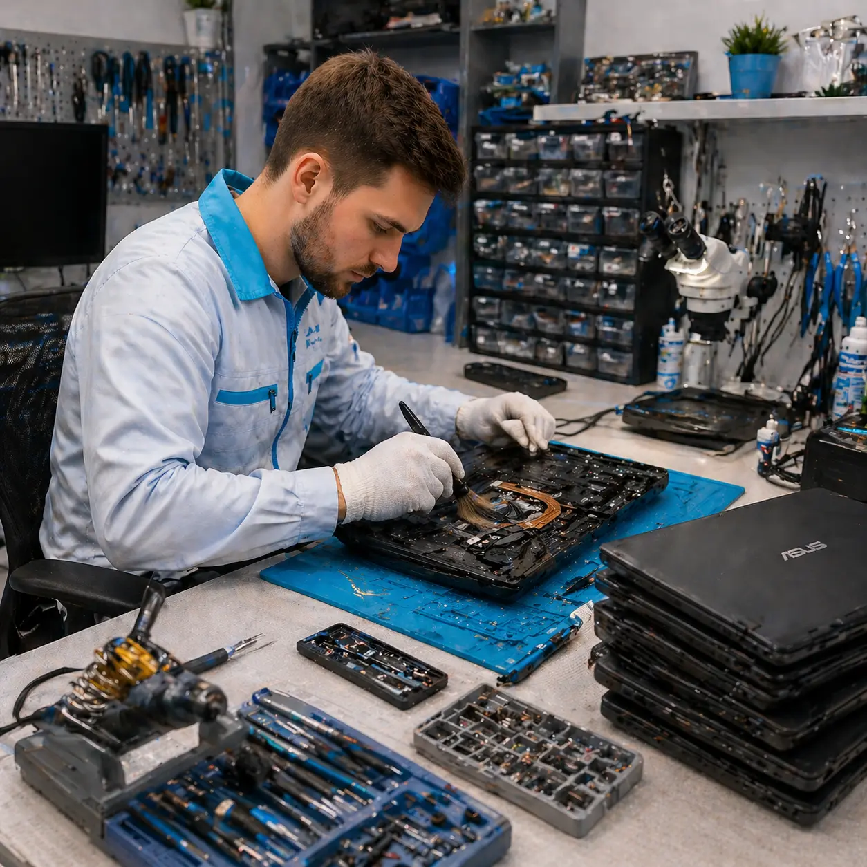 чистка ноутбука Asus в Павловском Посаде