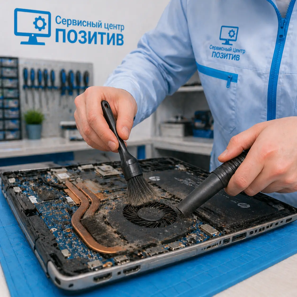 чистка ноутбука HP в Павловском Посаде