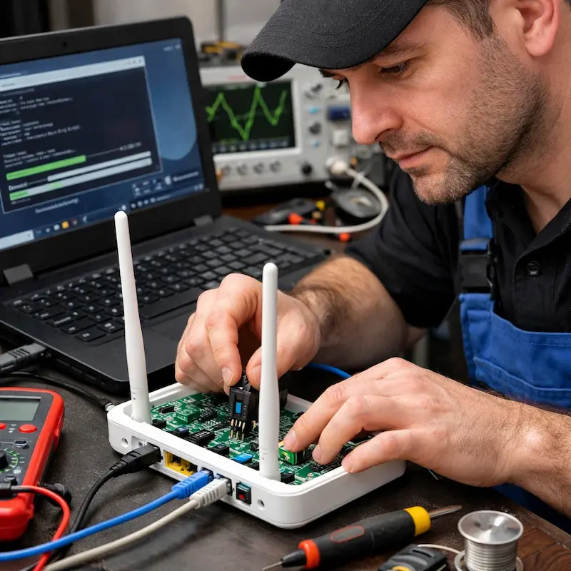 Перепрошивка WiFi роутера в Павловском Посаде