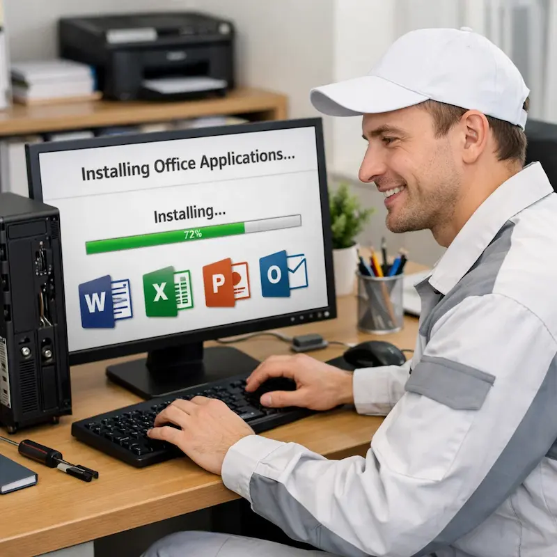 Установка и настройка программ на компьютере в Павловском Посаде