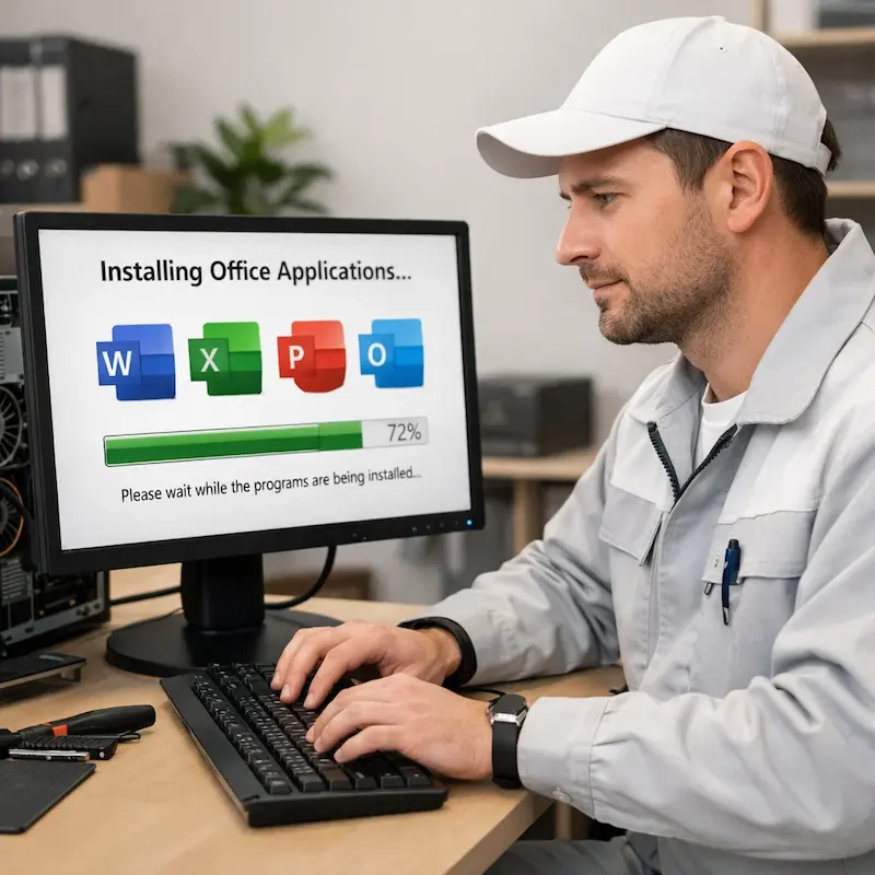 установка офисных программ на компьютер в Павловском Посаде