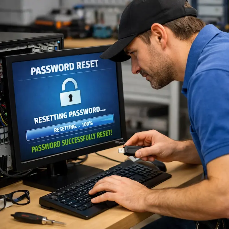 Сброс пароля от компьютера в Павловском Посаде