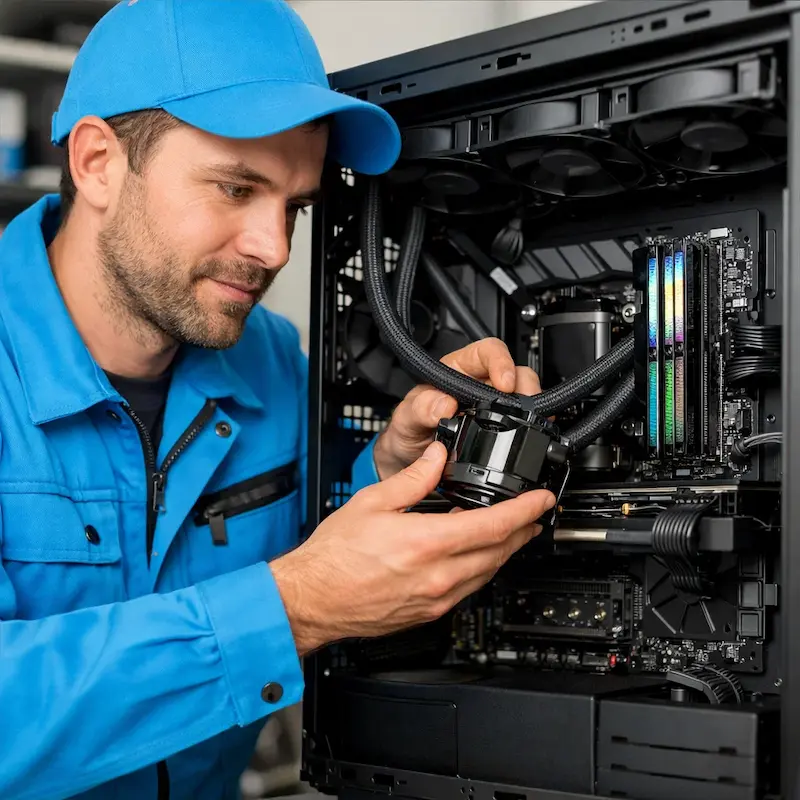 Установка СЖО на ПК в Павловском Посаде