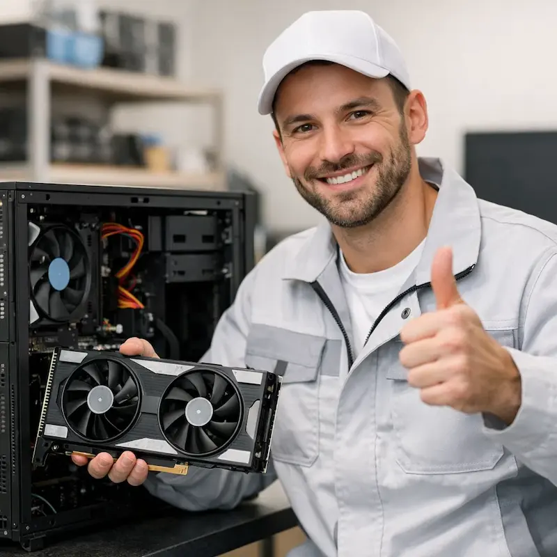 установка видеокарты на ПК в Павловском Посаде