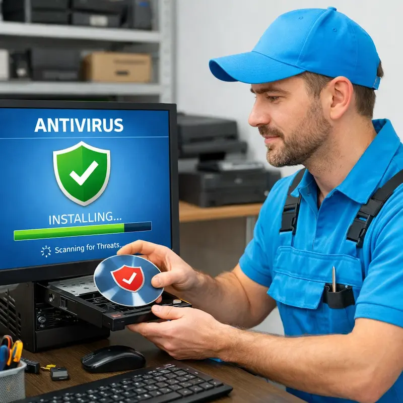 Установка антивируса в Павловском Посаде на дому