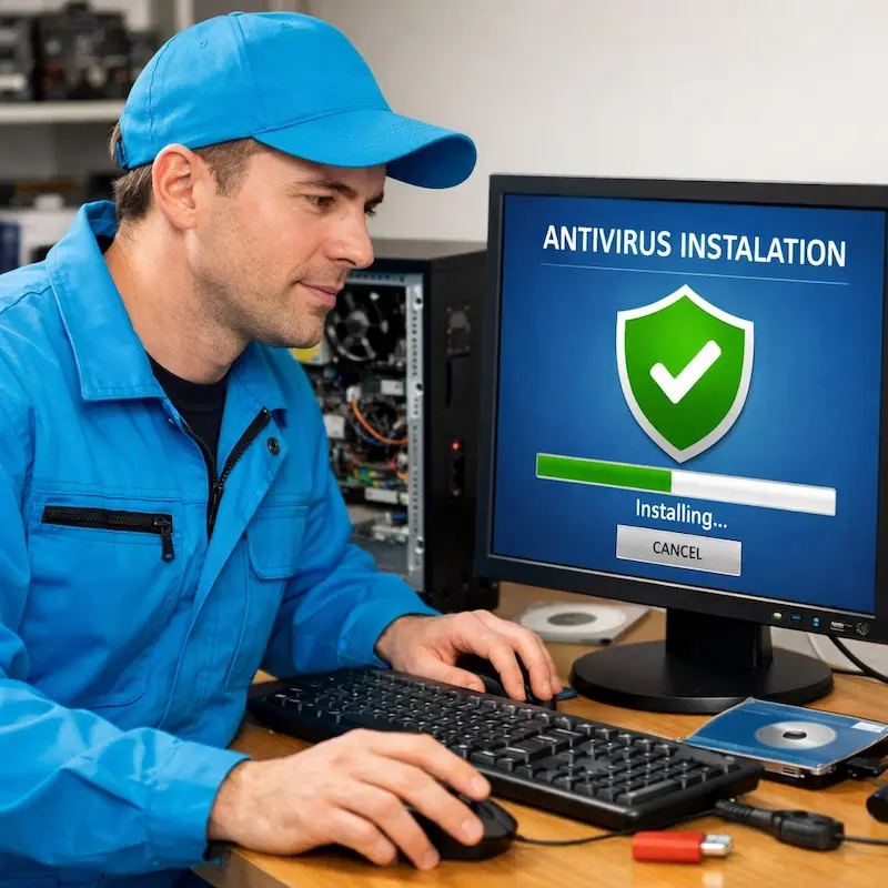 Установка антивируса на ноутбук в Павловском Посаде