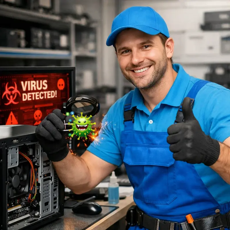 Удаление вирусов с компьютера в Павловском Посаде