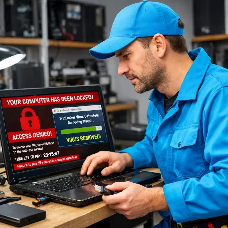 Разблокировать компьютер в Павловском Посаде | Поможем